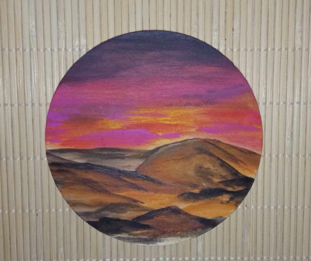 Malowana podkładka pod kubek