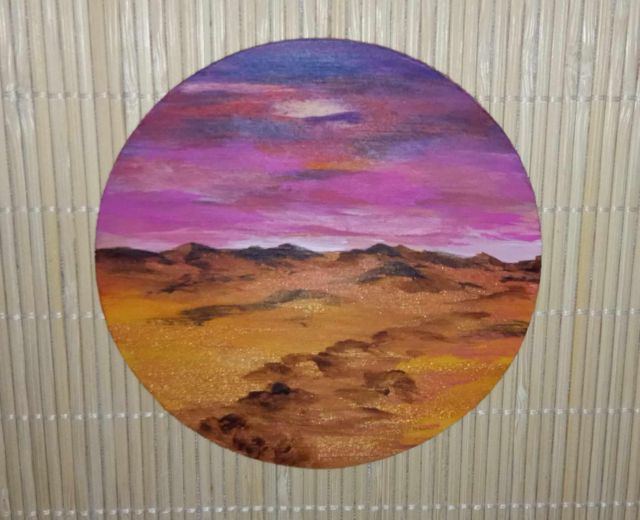 Malowana podkładka pod kubek