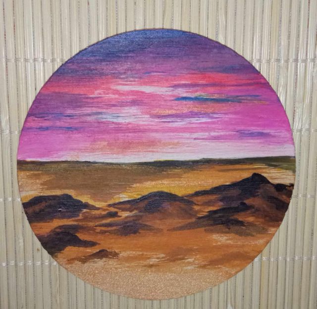 Malowana podkładka pod kubek