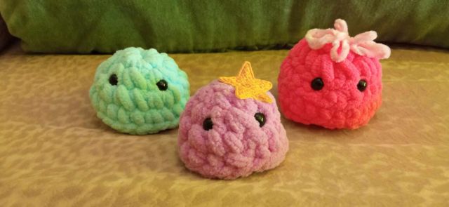 Pączusie z włóczki